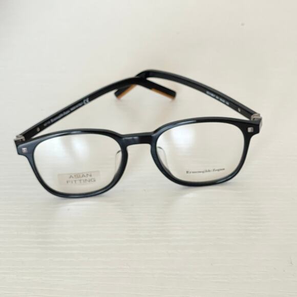 ERMENEGILDO ZEGNA EZ5186-F 001 Black Plastic Eyeglasses Frame - Picture 1 of 9